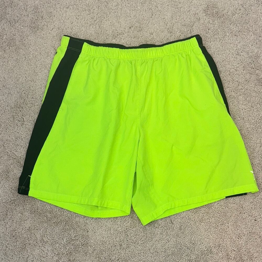 Old Navy Active Neon Green Activewear Running Workout Shorts Men’s Large